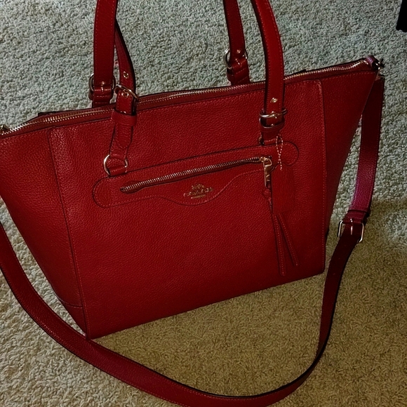 EUC Coach Kleo Carryall Tote Crossbody Bag - Picture 1 of 6